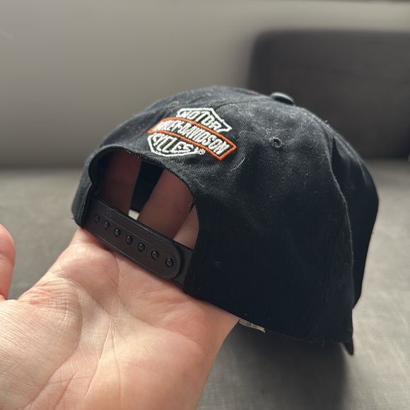 Vintage Harley Davidson Eyewear Snapback Hat / 90s / 100% Cotton - Picture 5 of 8
